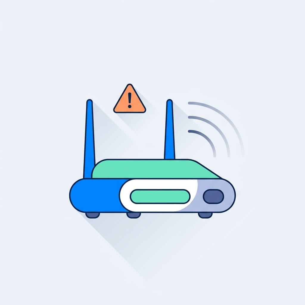 Router mit Störungsanzeige