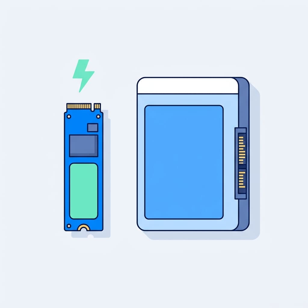 NVMe-SSD und SATA-SSD im Vergleich