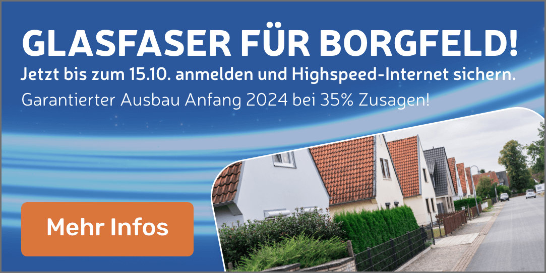 Störer - Glasfaser für Borgfeld