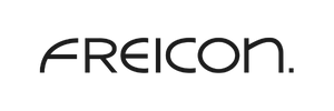 Logo Freicon. Schwarzer Schriftzug.